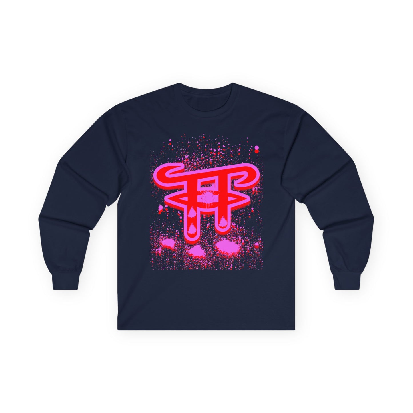 Vibrant Unisex Long Sleeve Tee with Fun Graphic, Perfect for Casual Outings, Gifts, and Parties, Trendy Streetwear, Everyday Comfort