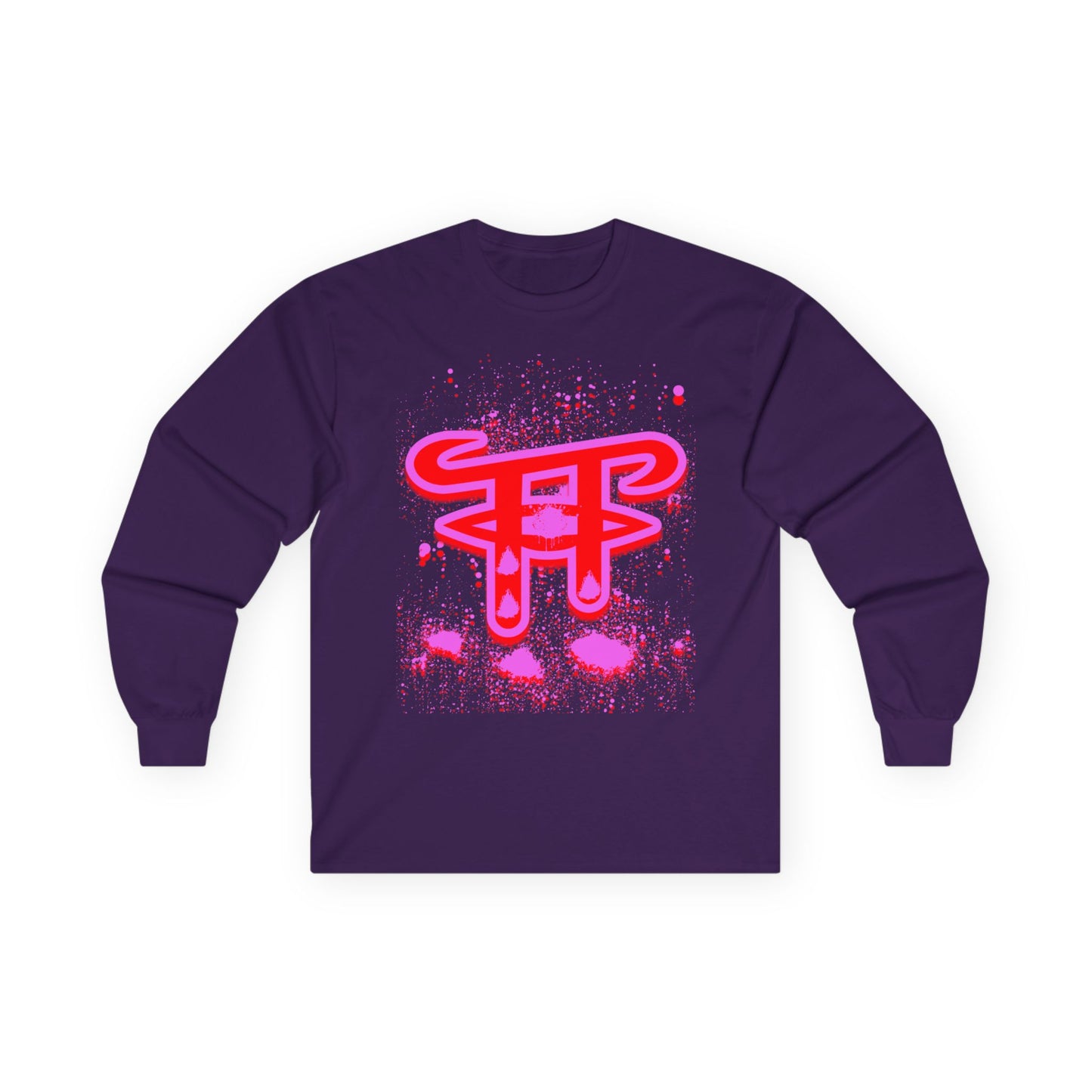 Vibrant Unisex Long Sleeve Tee with Fun Graphic, Perfect for Casual Outings, Gifts, and Parties, Trendy Streetwear, Everyday Comfort