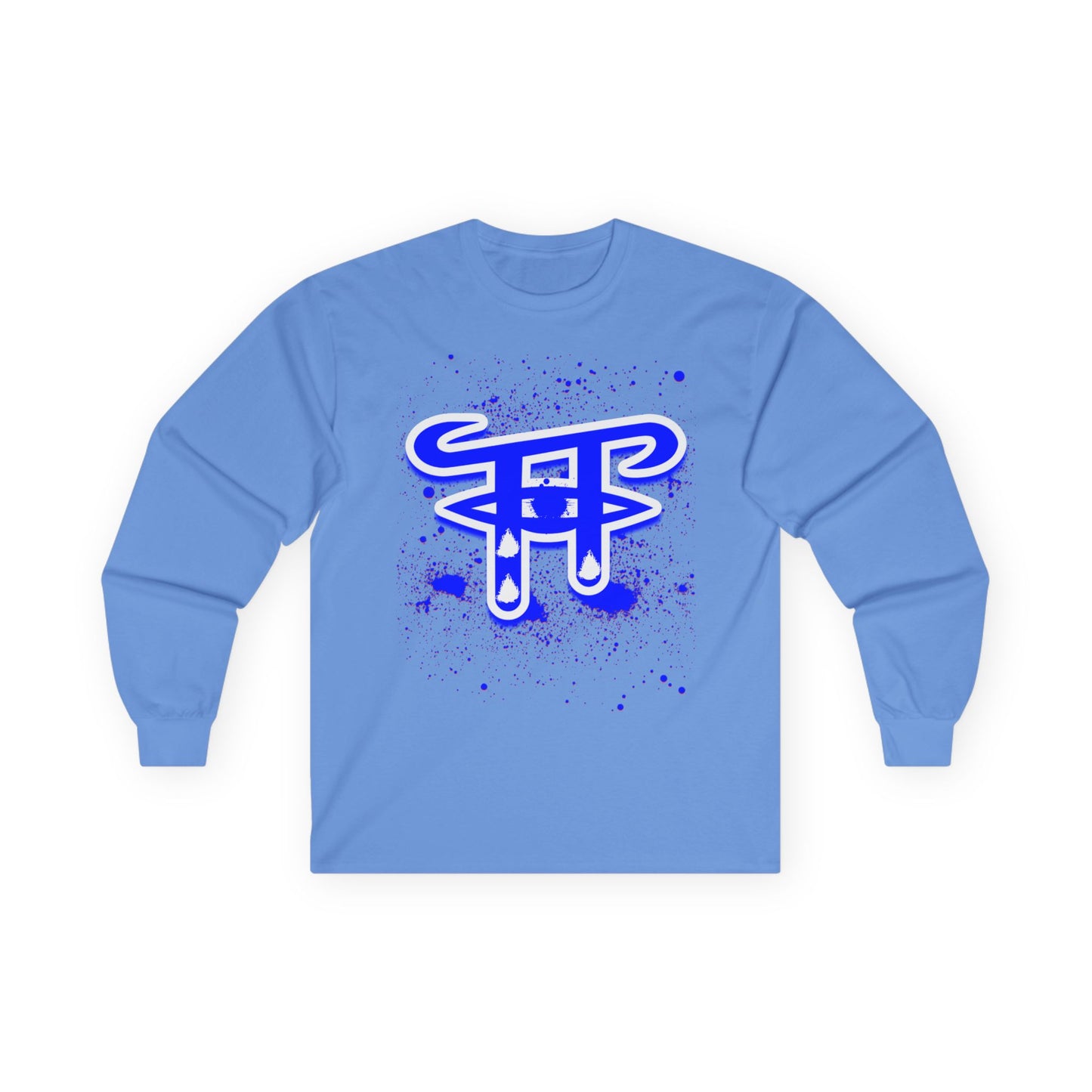 Bold Graphic Long Sleeve Tee for Casual Wear, Unique Art Tee for Everyday Style, Gift for Creative Souls, Unisex Cotton T-Shirt
