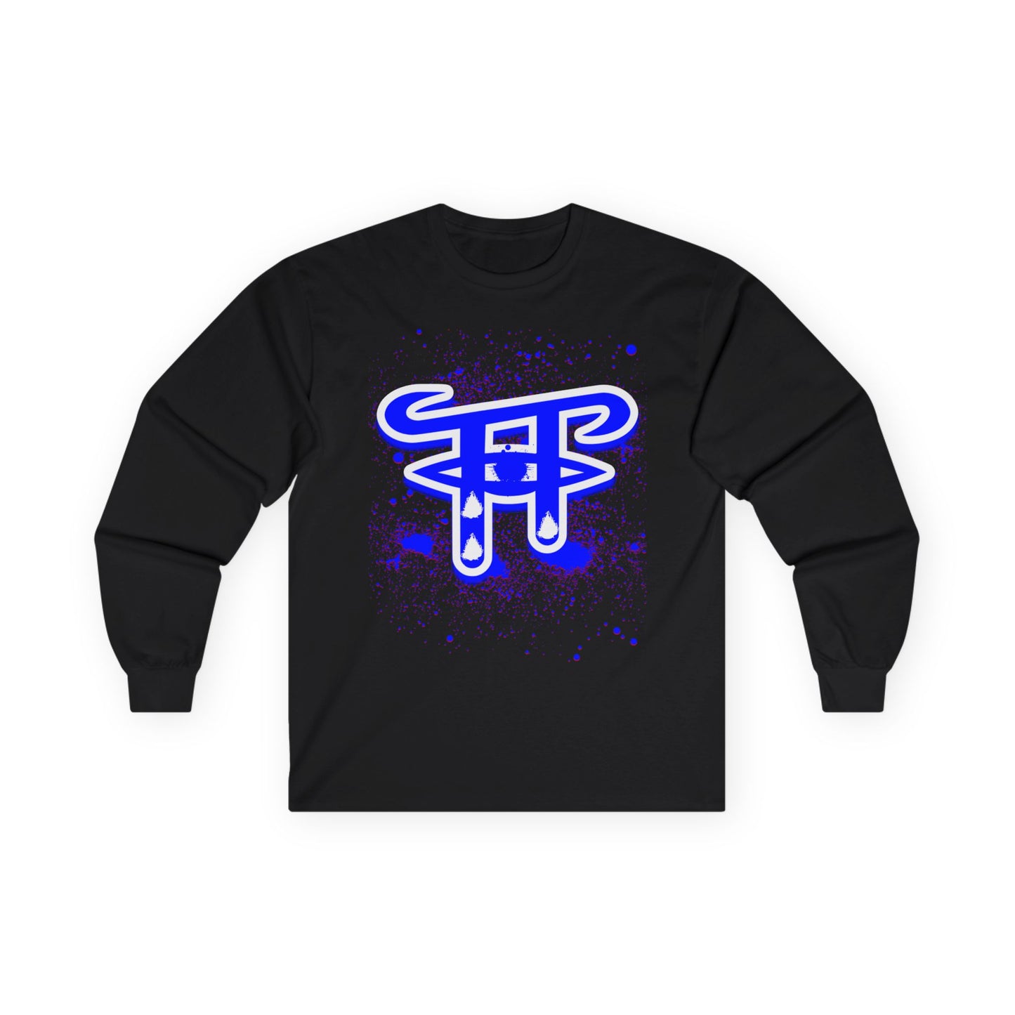 Bold Graphic Long Sleeve Tee for Casual Wear, Unique Art Tee for Everyday Style, Gift for Creative Souls, Unisex Cotton T-Shirt