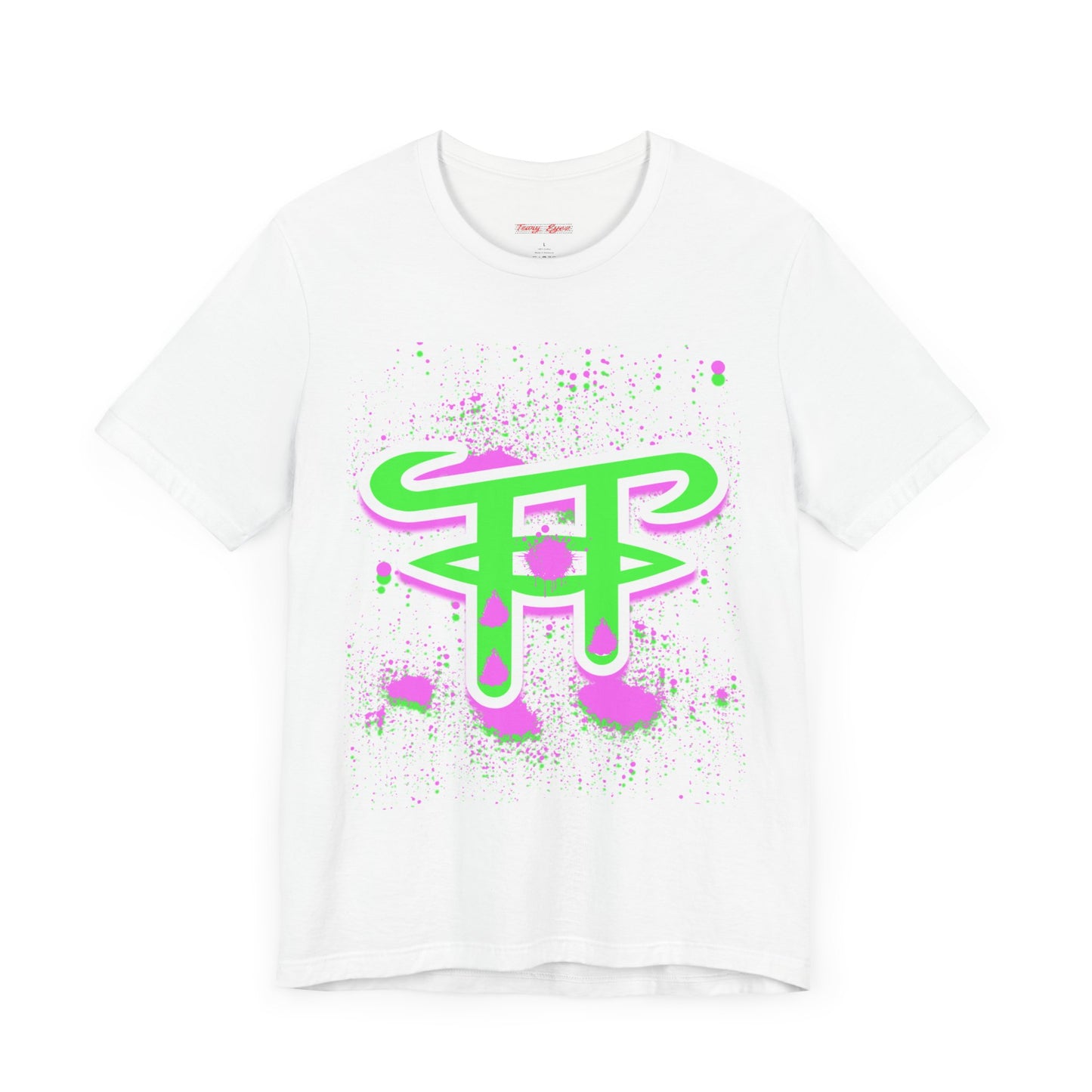 Vibrant Graphic Tee with Abstract Design, Casual Streetwear, Unisex Fashion, Gift for Art Lovers, Summer Style