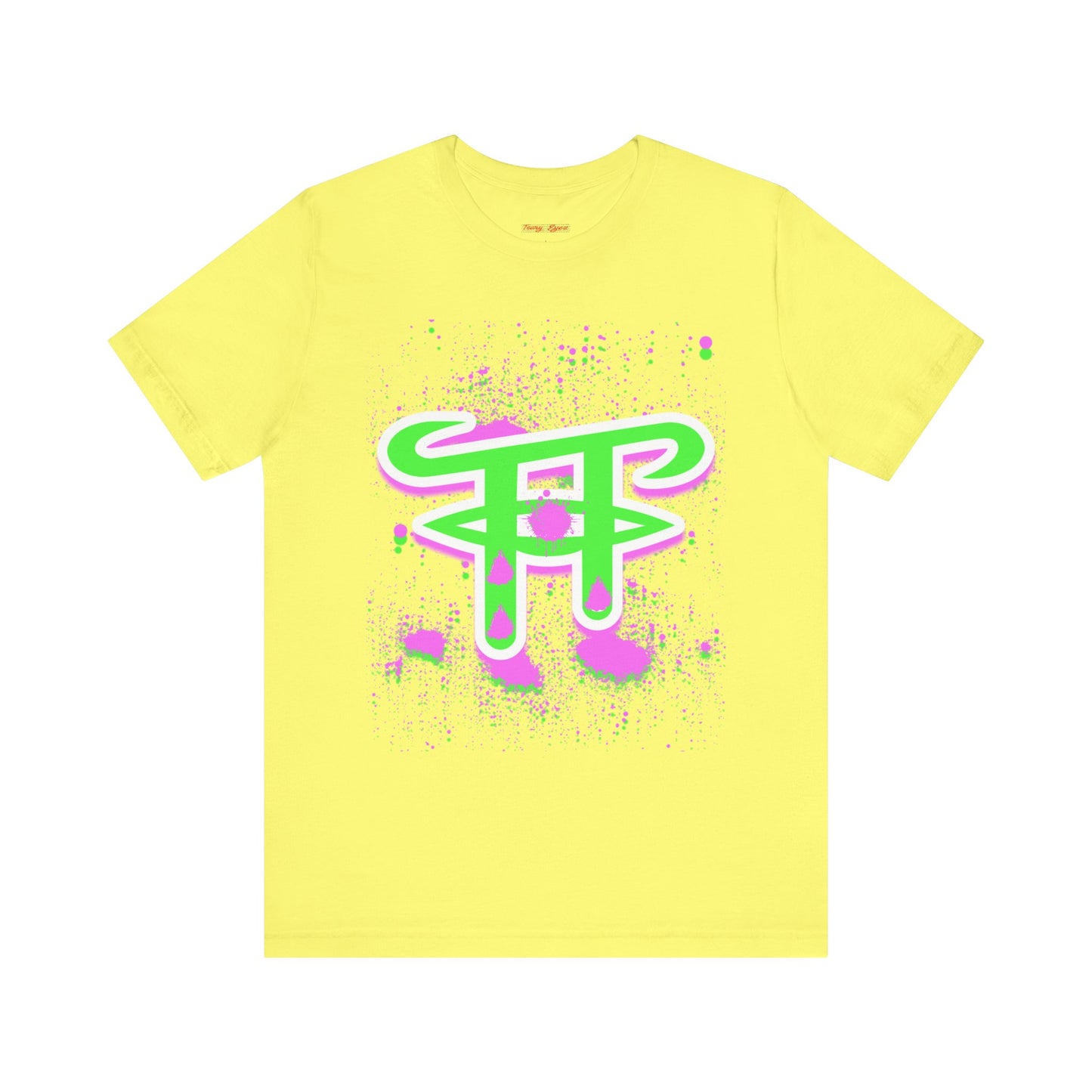 Vibrant Graphic Tee with Abstract Design, Casual Streetwear, Unisex Fashion, Gift for Art Lovers, Summer Style