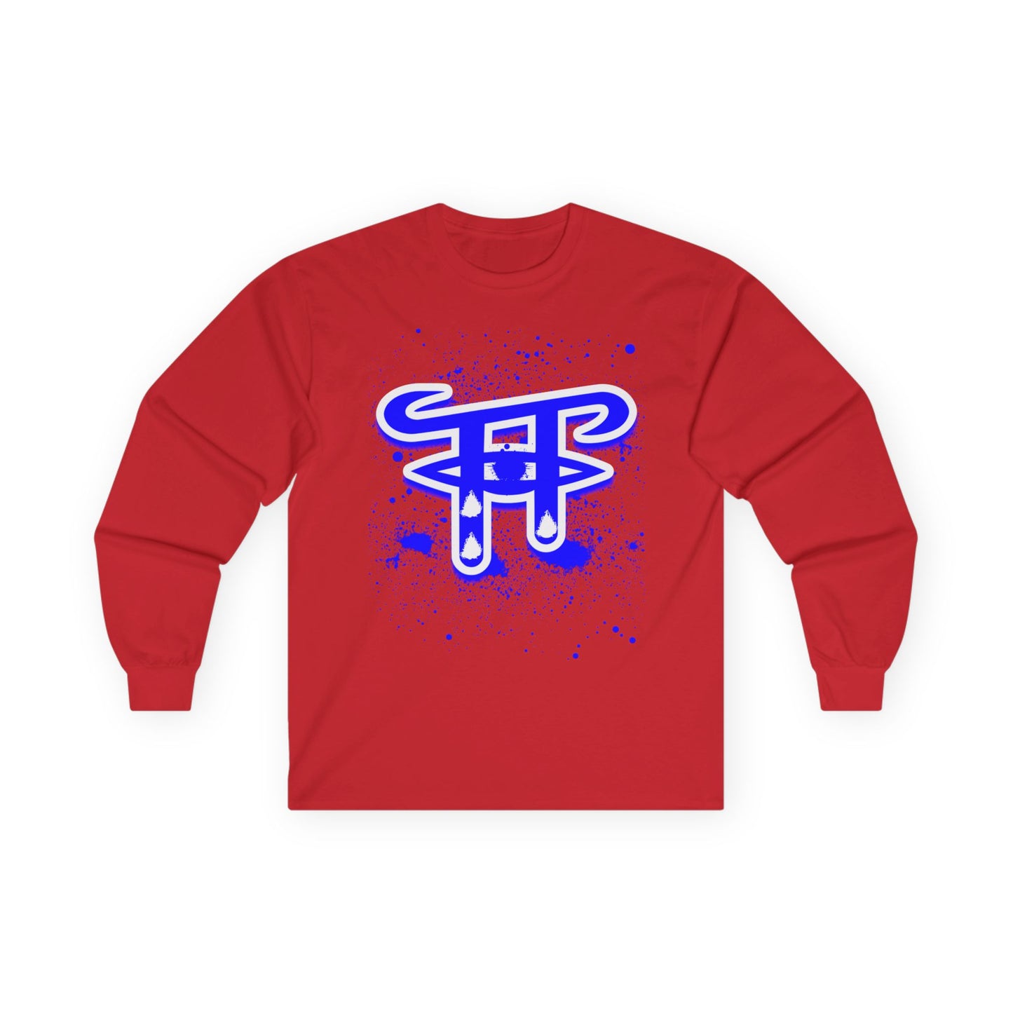 Bold Graphic Long Sleeve Tee for Casual Wear, Unique Art Tee for Everyday Style, Gift for Creative Souls, Unisex Cotton T-Shirt