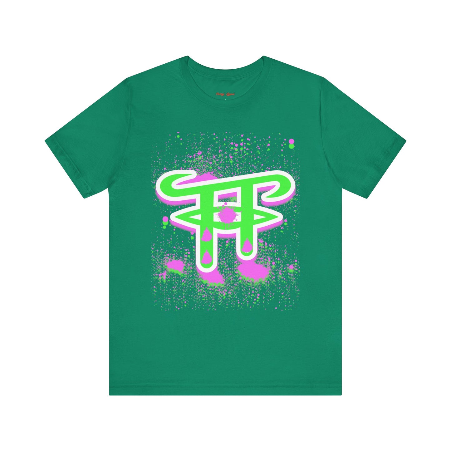 Vibrant Graphic Tee with Abstract Design, Casual Streetwear, Unisex Fashion, Gift for Art Lovers, Summer Style