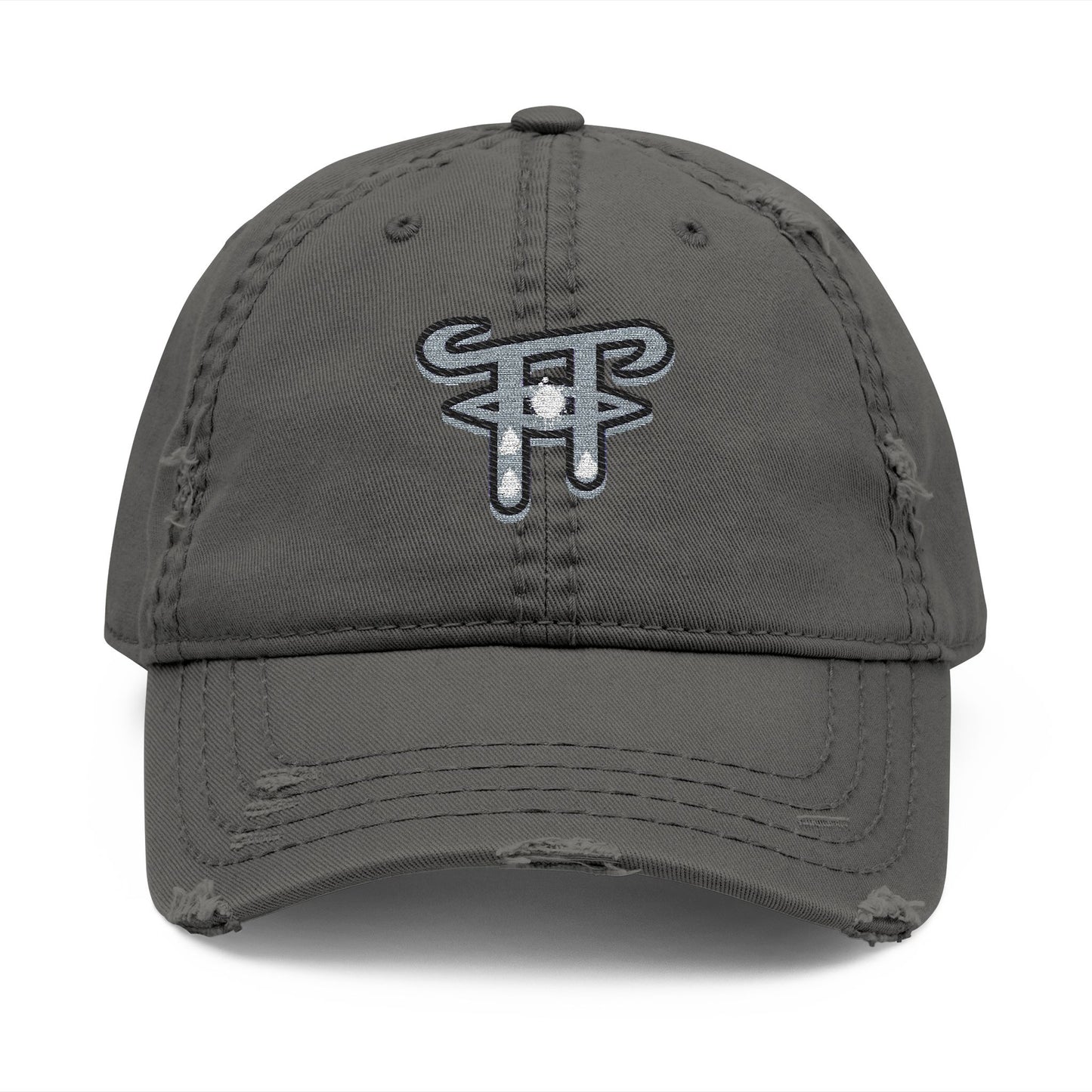 Distressed Embroidered Dad Hat, Casual Cap for Everyday Wear, Perfect Gift for Dads, Unisex Fashion Accessory, Birthday, Father's Day