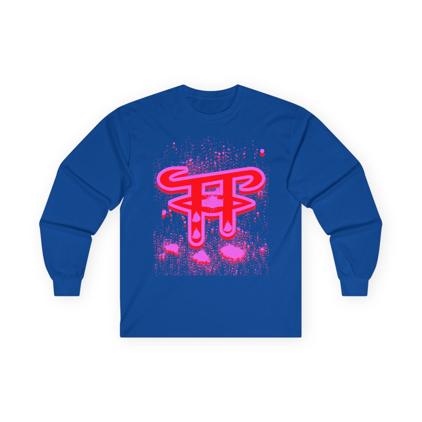 Vibrant Unisex Long Sleeve Tee with Fun Graphic, Perfect for Casual Outings, Gifts, and Parties, Trendy Streetwear, Everyday Comfort