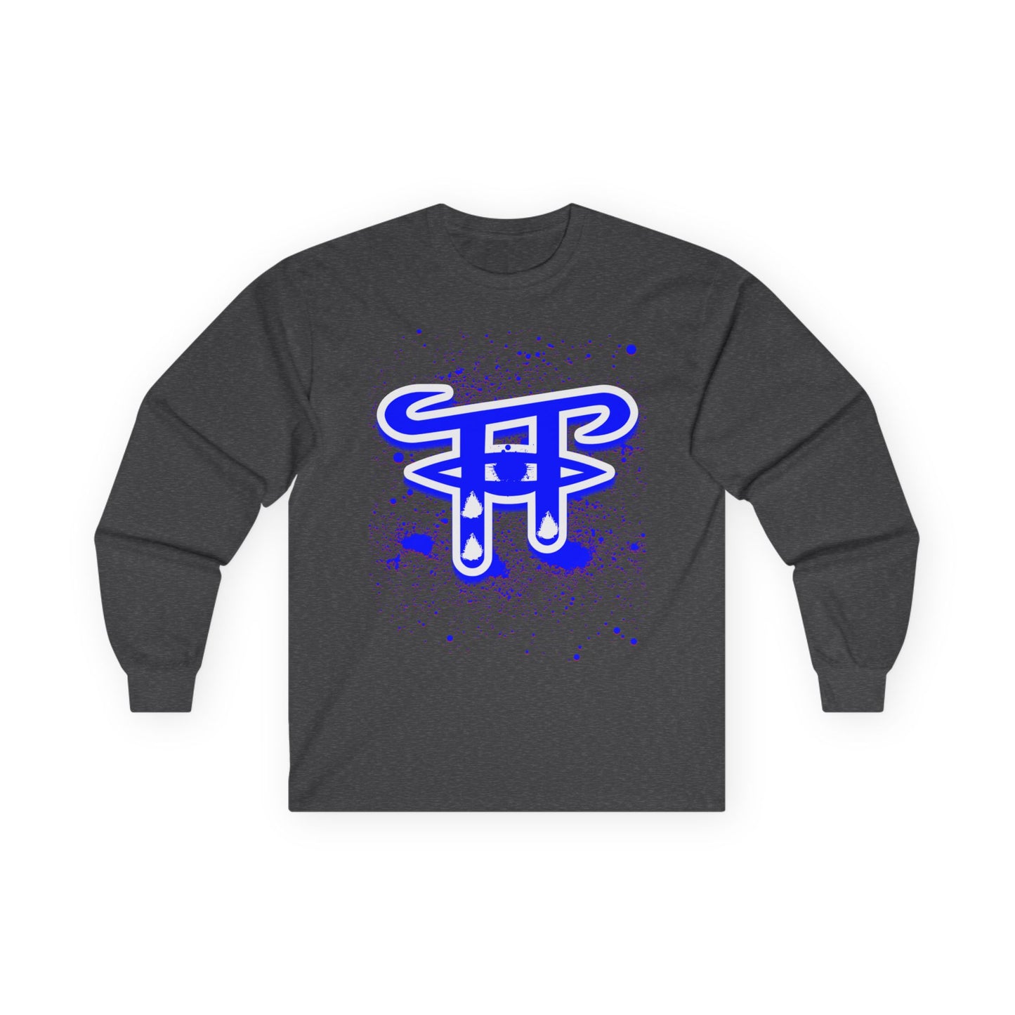 Bold Graphic Long Sleeve Tee for Casual Wear, Unique Art Tee for Everyday Style, Gift for Creative Souls, Unisex Cotton T-Shirt