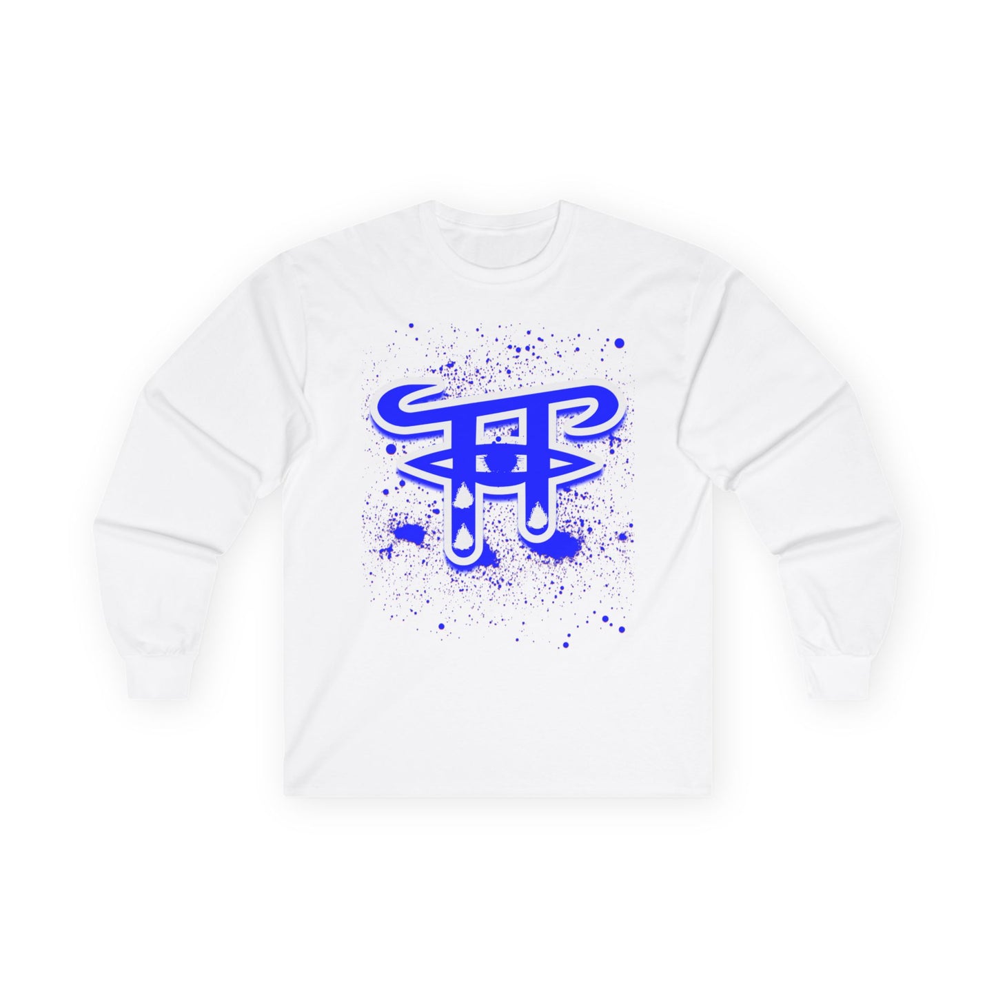 Bold Graphic Long Sleeve Tee for Casual Wear, Unique Art Tee for Everyday Style, Gift for Creative Souls, Unisex Cotton T-Shirt