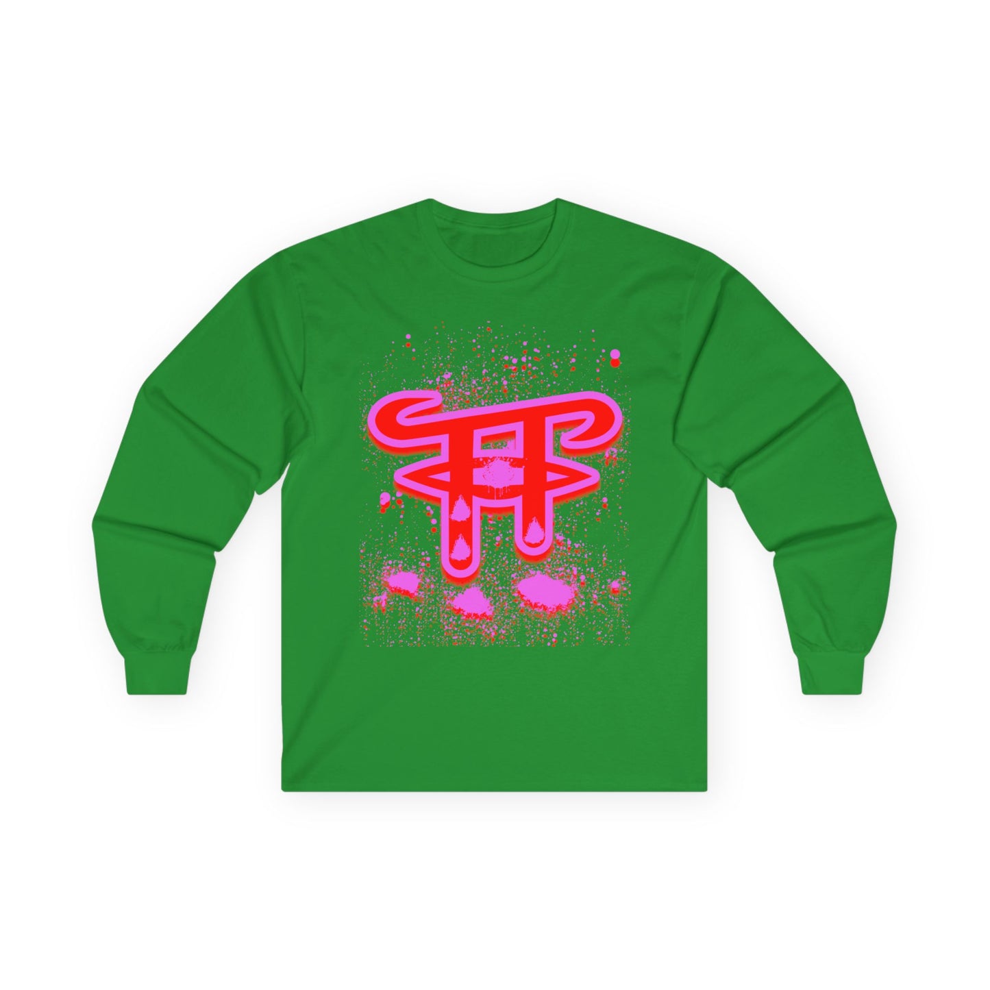 Vibrant Unisex Long Sleeve Tee with Fun Graphic, Perfect for Casual Outings, Gifts, and Parties, Trendy Streetwear, Everyday Comfort