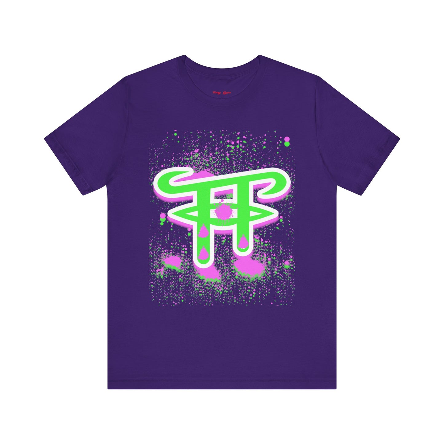 Vibrant Graphic Tee with Abstract Design, Casual Streetwear, Unisex Fashion, Gift for Art Lovers, Summer Style