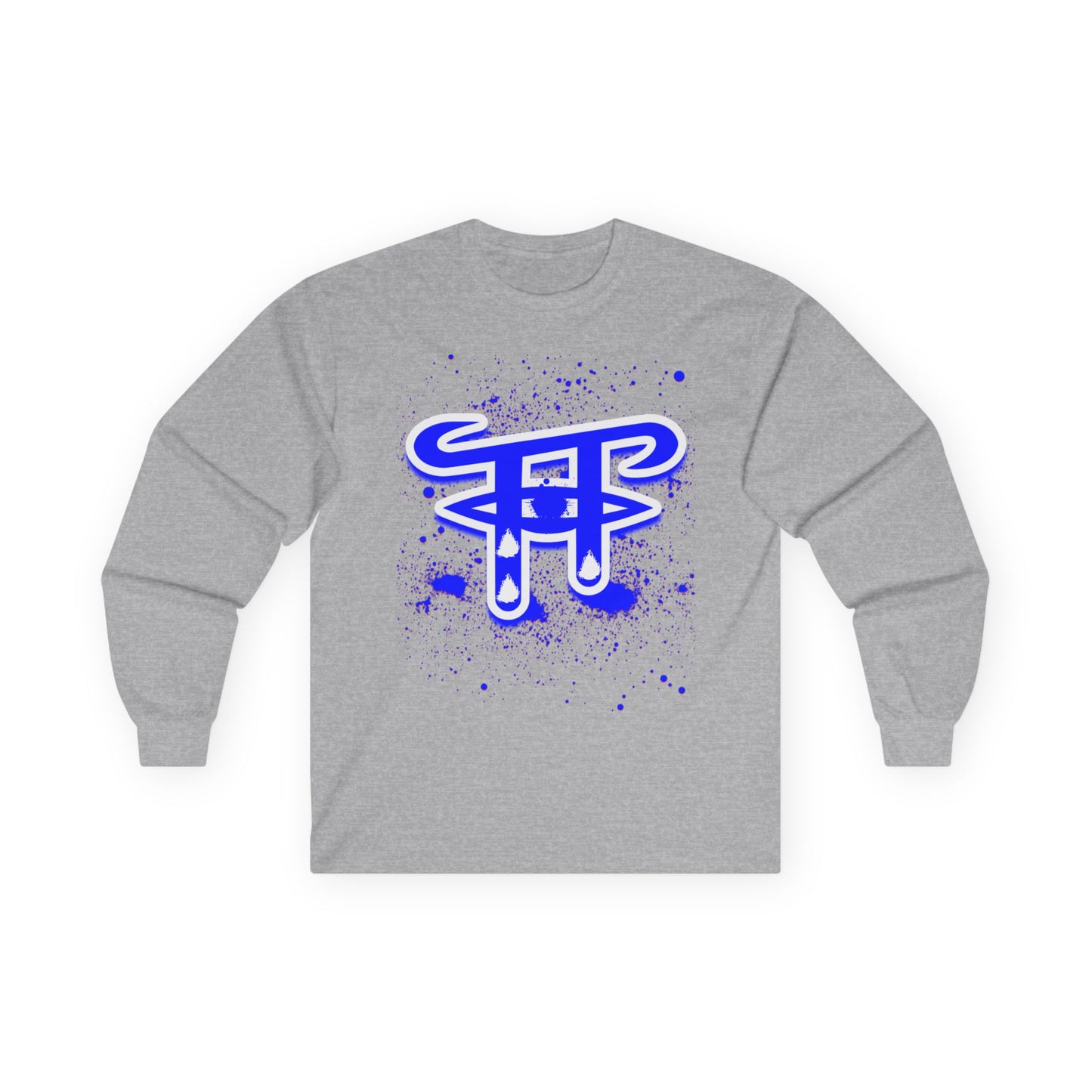 Bold Graphic Long Sleeve Tee for Casual Wear, Unique Art Tee for Everyday Style, Gift for Creative Souls, Unisex Cotton T-Shirt