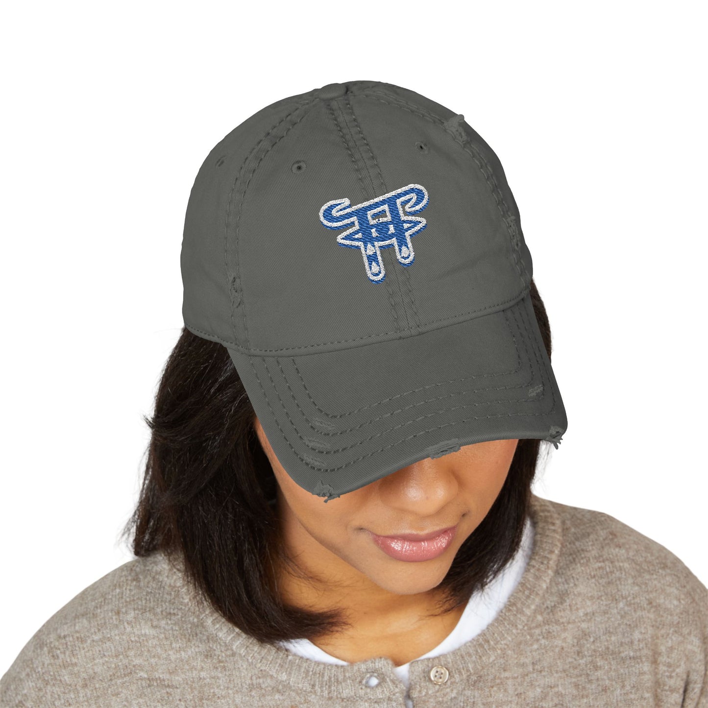 Distressed Dad Hat with Stylish Embroidery, Casual Dad Cap for Everyday Wear, Gift for Birthdays, Father's Day, Outdoor Adventures, [...]
