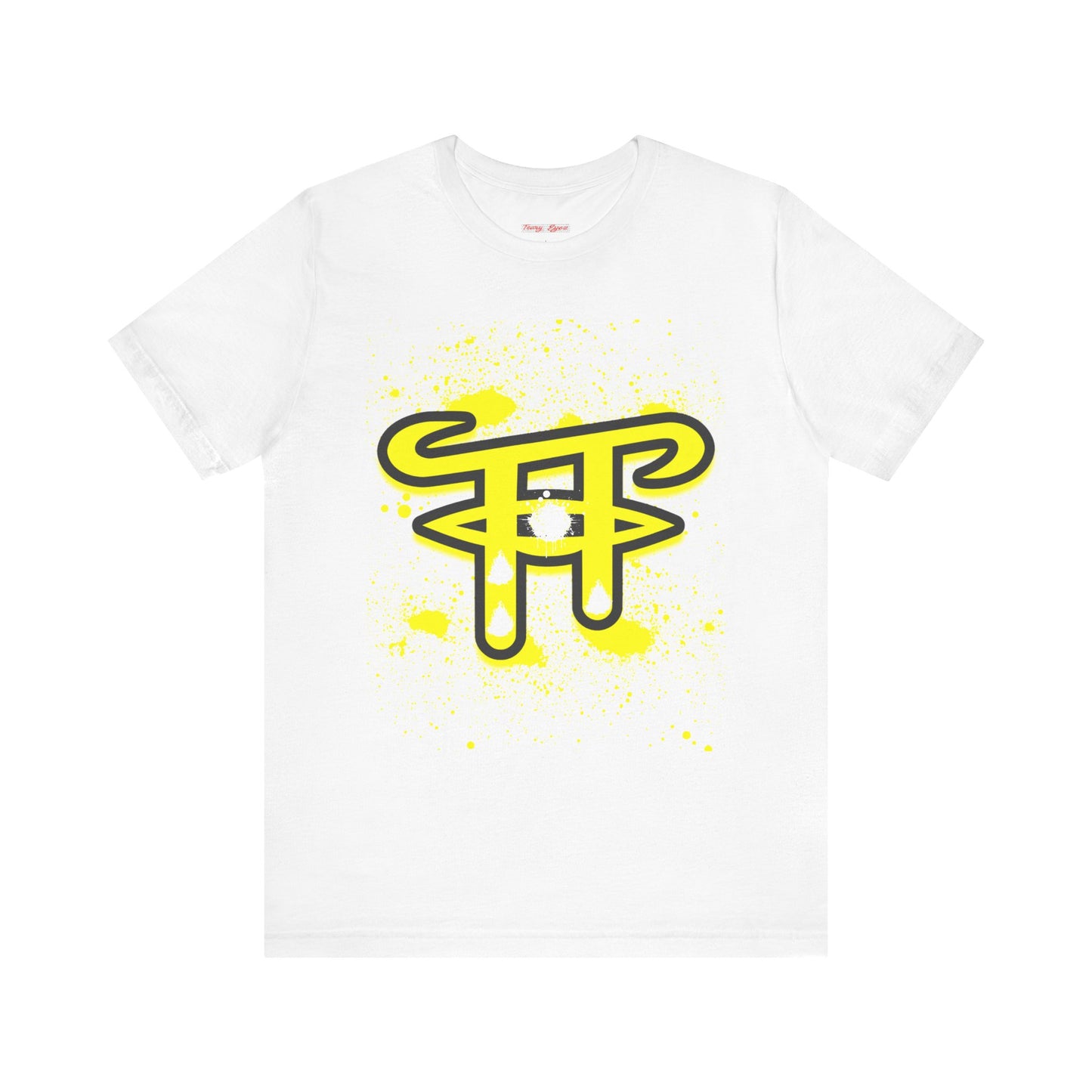Vibrant Graphic Tee, Casual Everyday Wear, Fun Gift for Friends, Streetwear Style, Bright Yellow Design, Unisex Summer Top