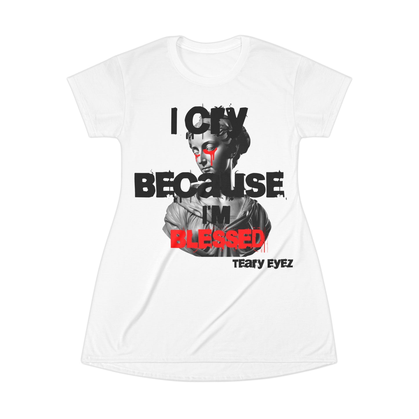 Blessed t shirt dress (AOP)