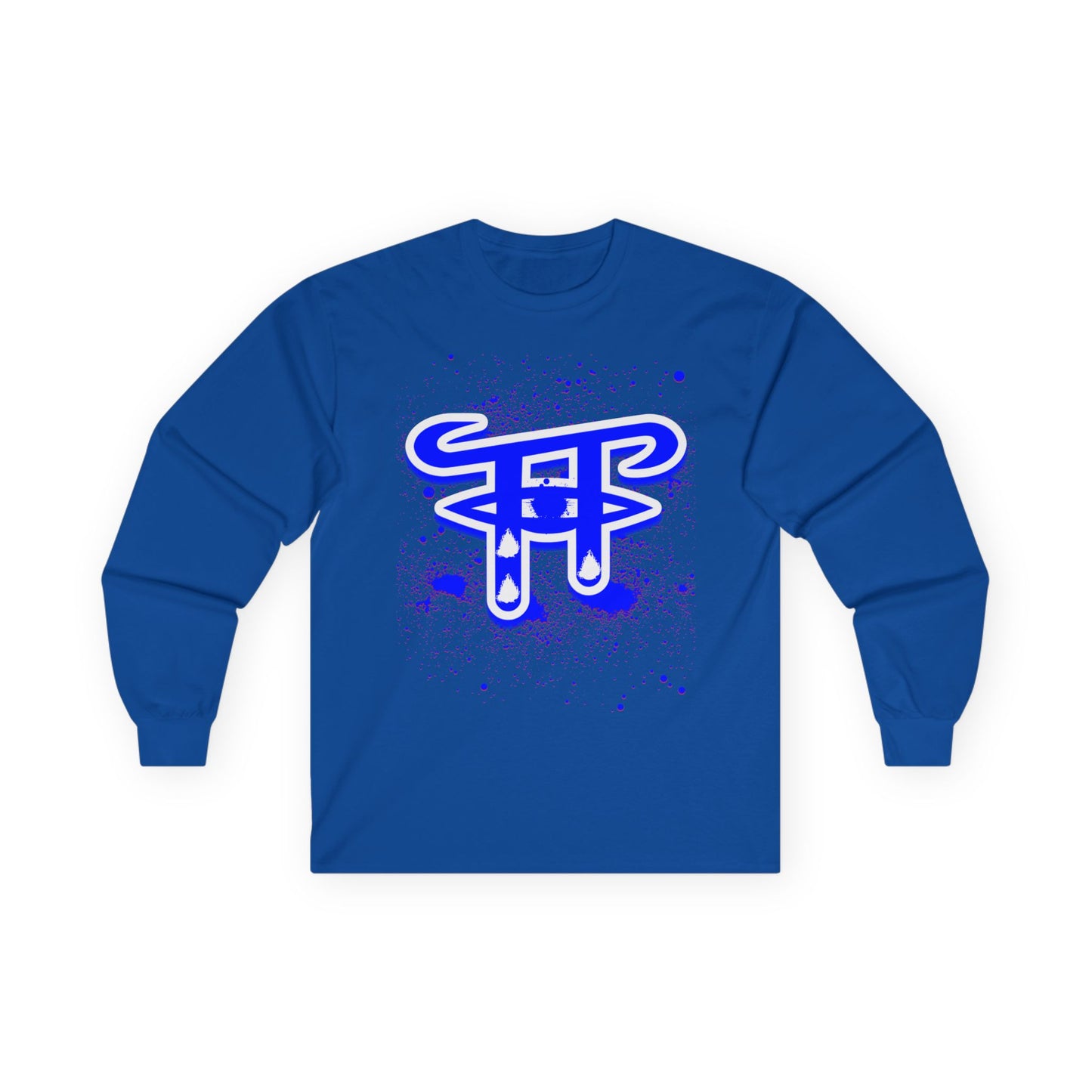 Bold Graphic Long Sleeve Tee for Casual Wear, Unique Art Tee for Everyday Style, Gift for Creative Souls, Unisex Cotton T-Shirt