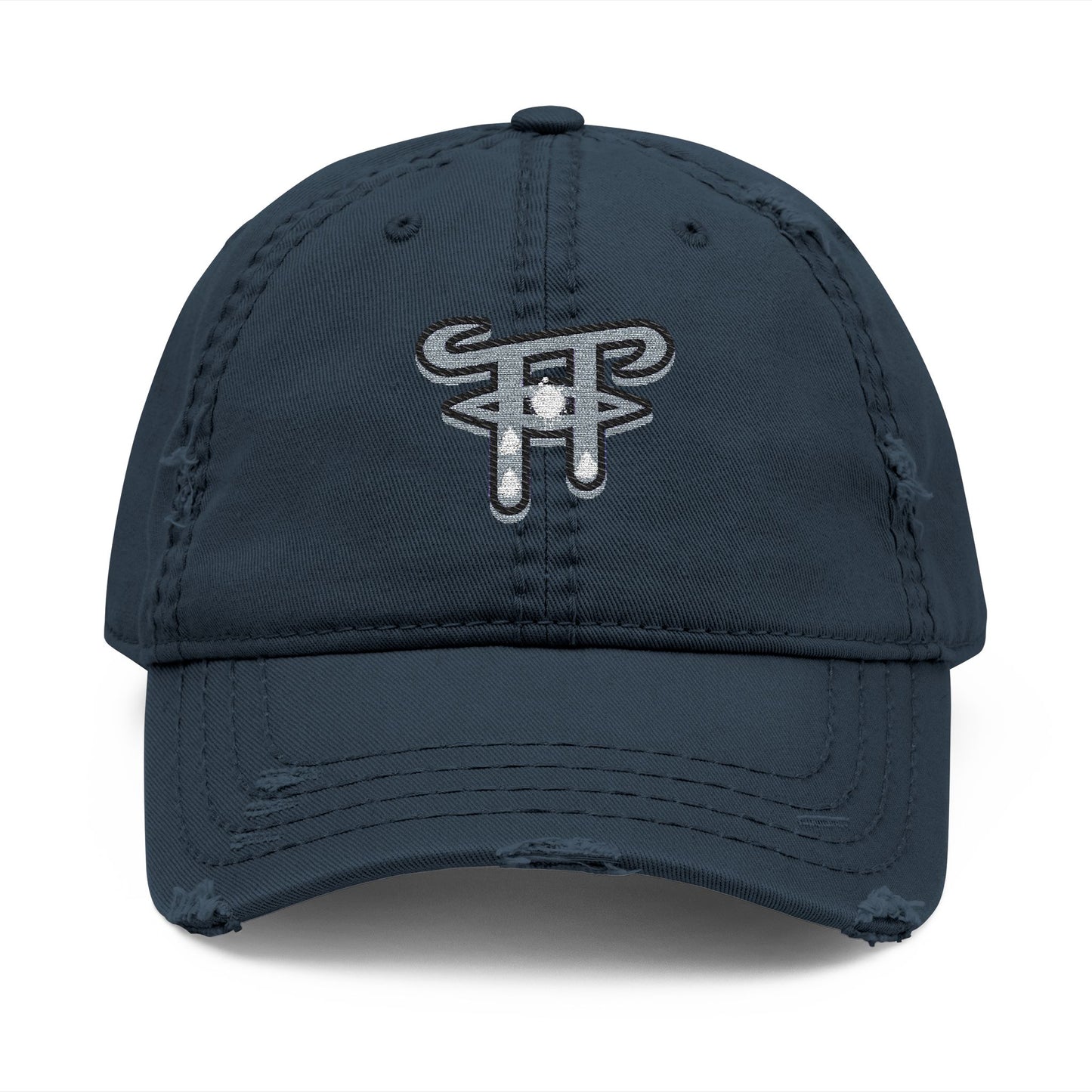 Distressed Embroidered Dad Hat, Casual Cap for Everyday Wear, Perfect Gift for Dads, Unisex Fashion Accessory, Birthday, Father's Day