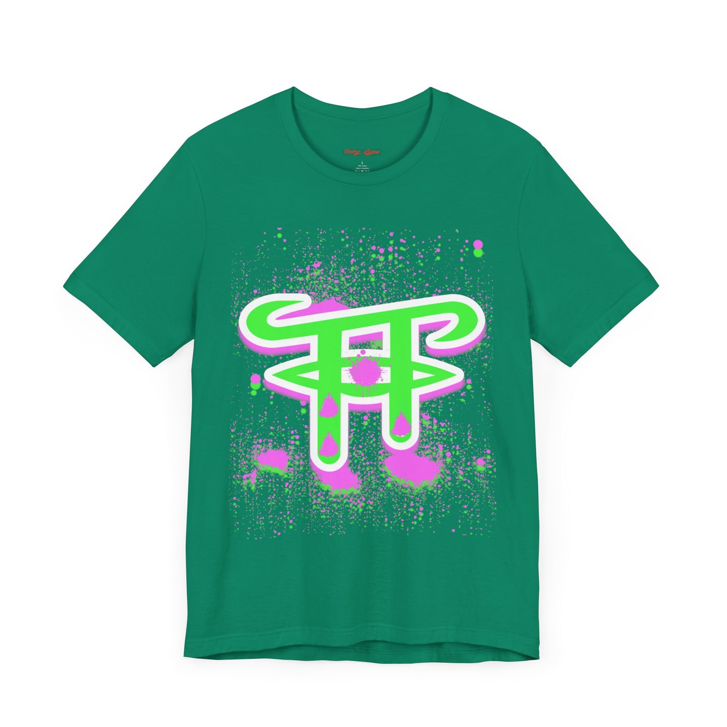 Vibrant Graphic Tee with Abstract Design, Casual Streetwear, Unisex Fashion, Gift for Art Lovers, Summer Style