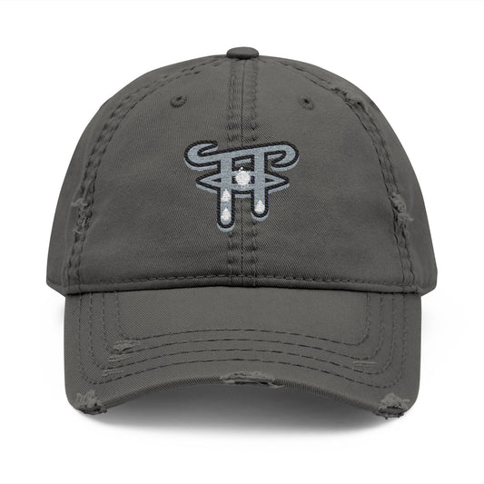 Distressed Embroidered Dad Hat, Casual Cap for Everyday Wear, Perfect Gift for Dads, Unisex Fashion Accessory, Birthday, Father's Day