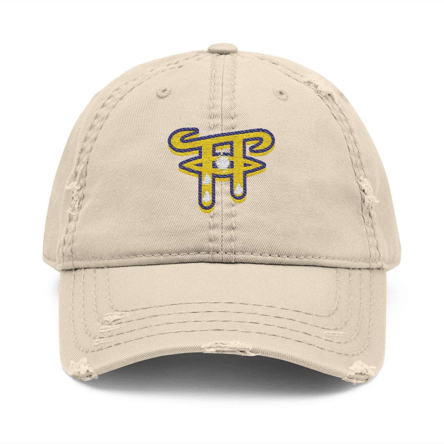 Distressed Dad Hat with Embroidery, Casual Cap for Everyday Style, Gift for Dads, Birthday, Father's Day, Trendy Accessories