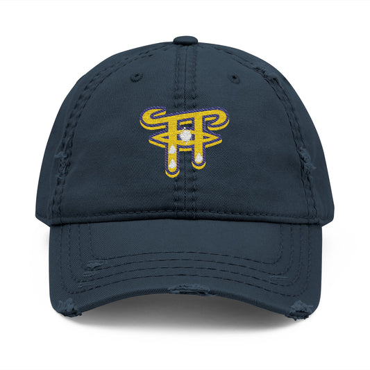 Distressed Dad Hat with Embroidery, Casual Cap for Everyday Style, Gift for Dads, Birthday, Father's Day, Trendy Accessories