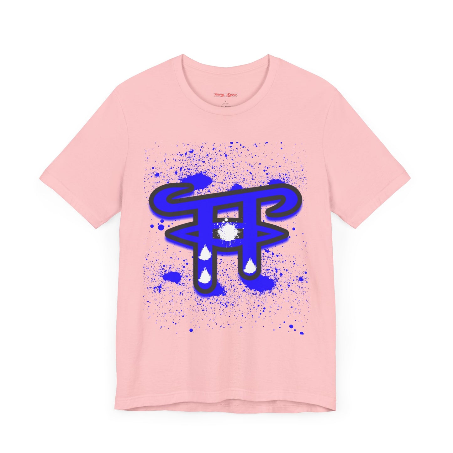 Stylish Unisex Tee with Blue Drip Art | Casual Wear, Graphic T-shirt, Customizable Gift, Streetwear, Unique Design