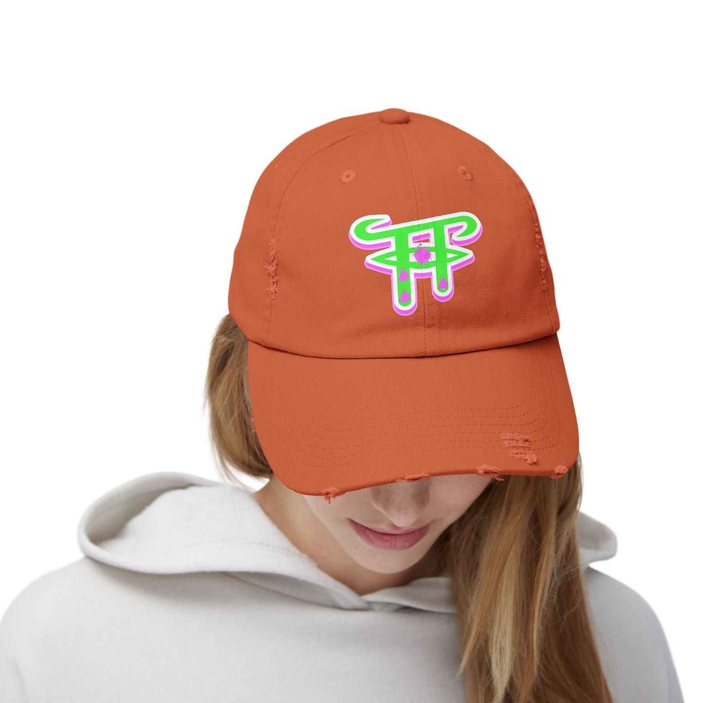 Unisex Distressed Cap with Funky Logo, Casual Hat for Everyday Wear, Perfect for Summer Outings, Gives a Trendy Vibe, Ideal Gift for [...]