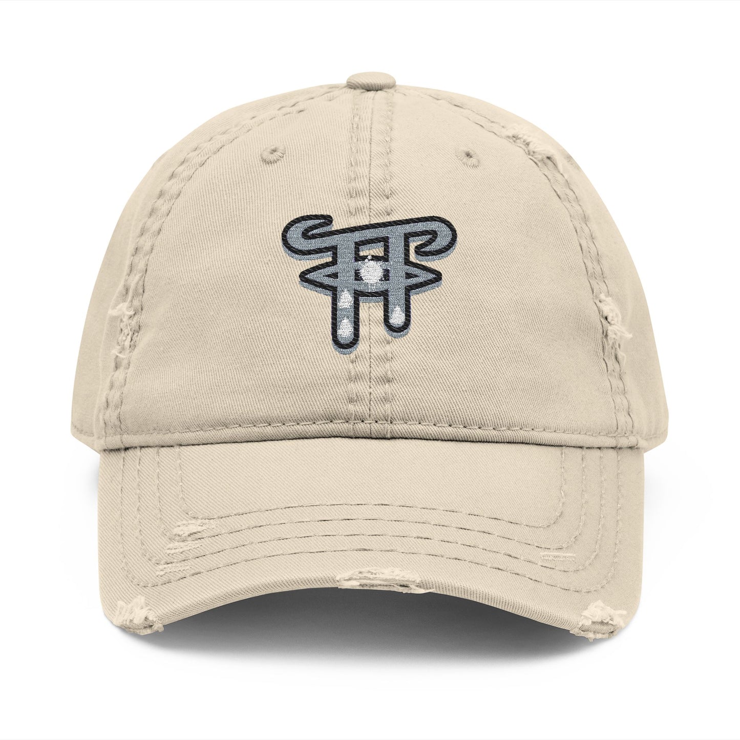 Distressed Embroidered Dad Hat, Casual Cap for Everyday Wear, Perfect Gift for Dads, Unisex Fashion Accessory, Birthday, Father's Day