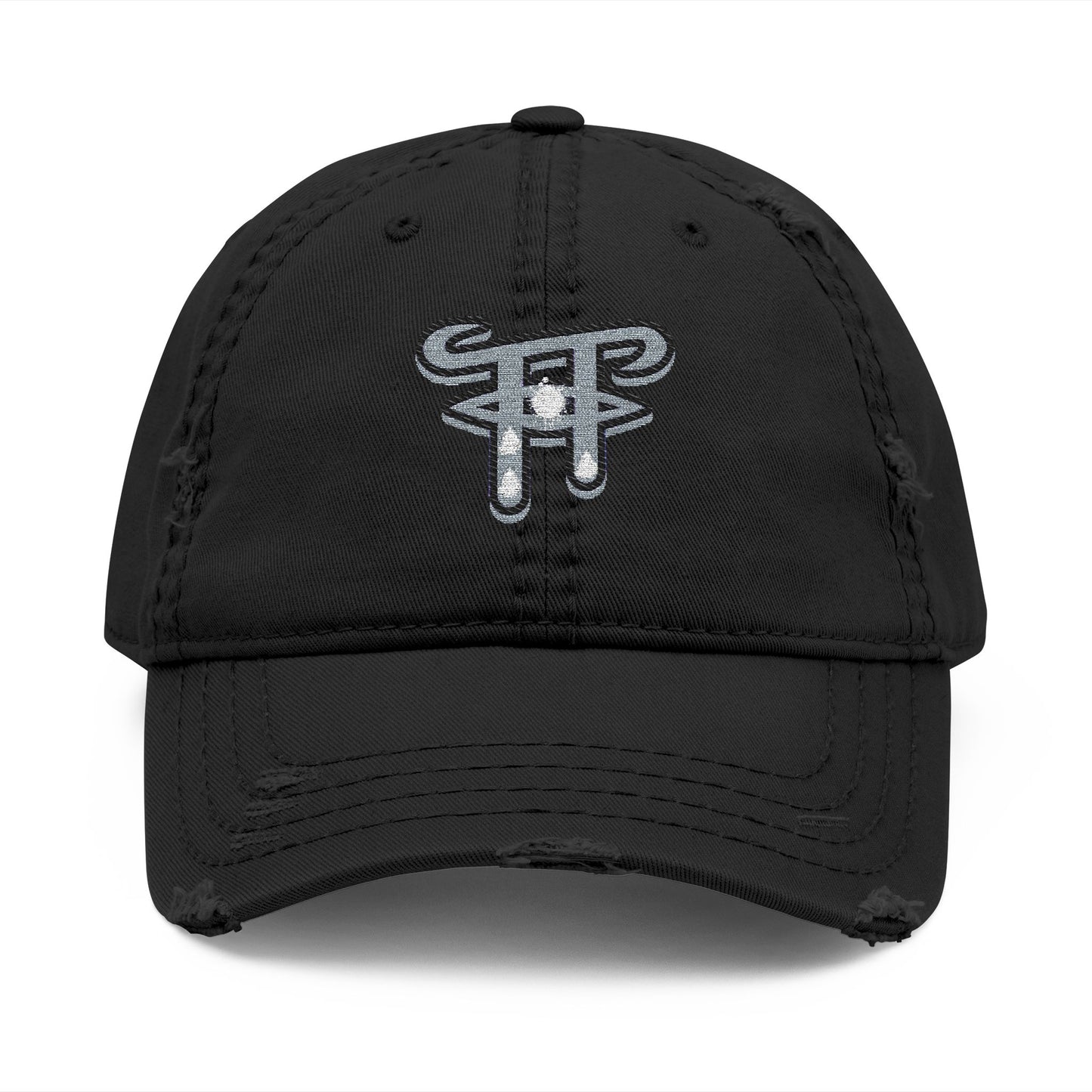 Distressed Embroidered Dad Hat, Casual Cap for Everyday Wear, Perfect Gift for Dads, Unisex Fashion Accessory, Birthday, Father's Day