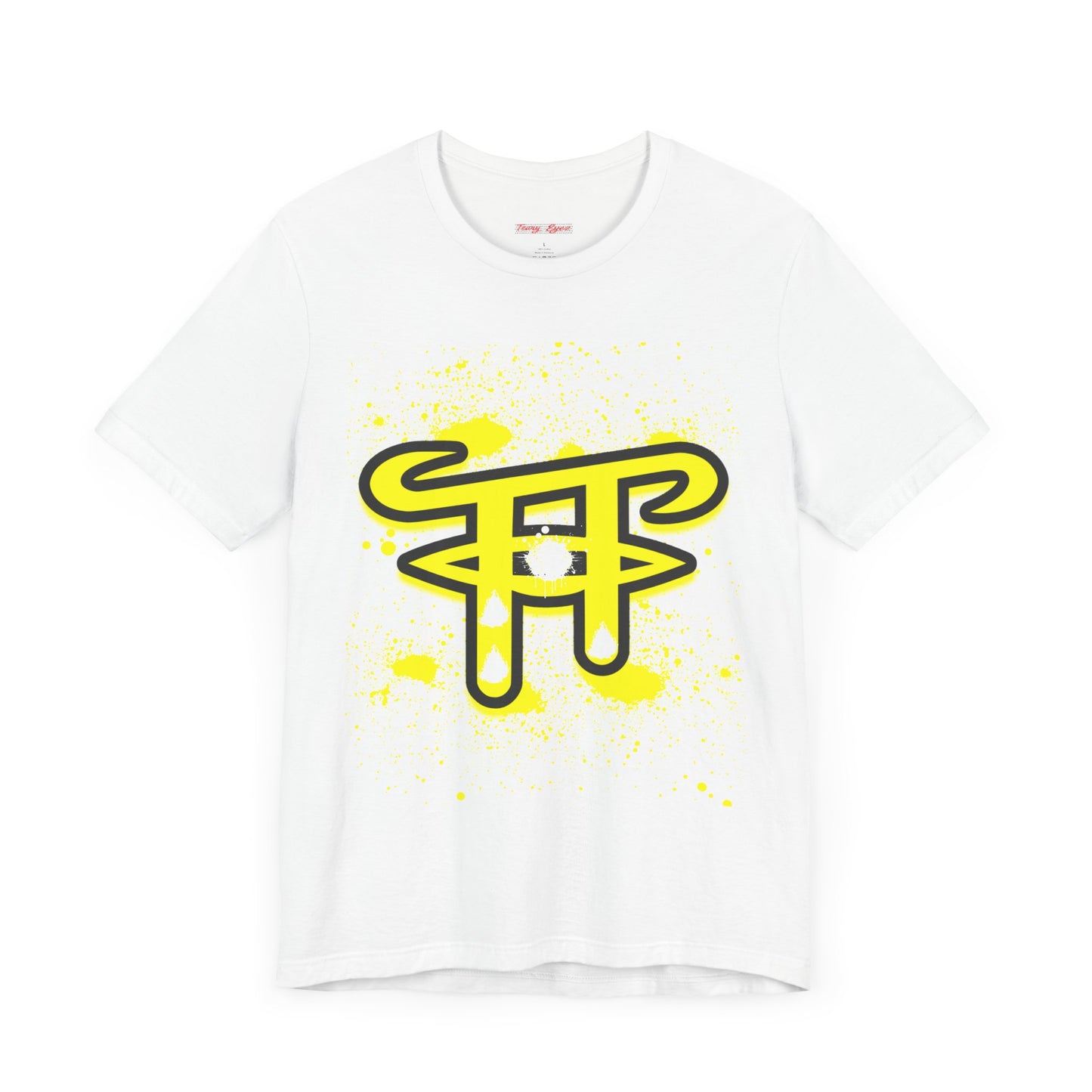 Vibrant Graphic Tee, Casual Everyday Wear, Fun Gift for Friends, Streetwear Style, Bright Yellow Design, Unisex Summer Top