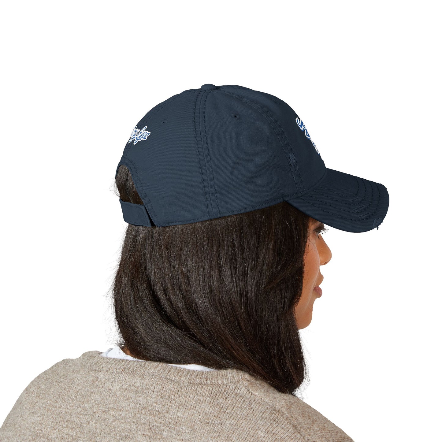 Distressed Dad Hat with Stylish Embroidery, Casual Dad Cap for Everyday Wear, Gift for Birthdays, Father's Day, Outdoor Adventures, [...]